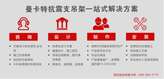 買抗震支架，曼卡特一站式為您解決所有難題~