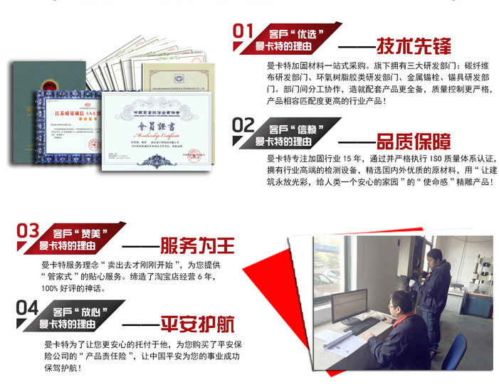 選擇曼卡特植筋膠，全時段服務有保證！